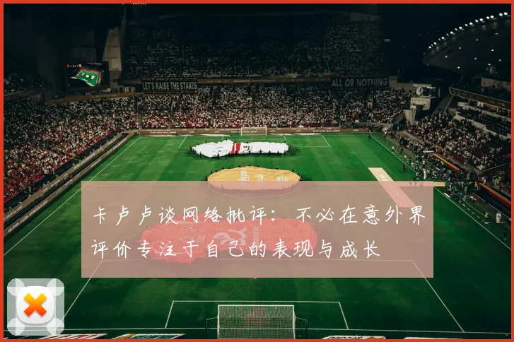卡卢卢谈网络批评：不必在意外界评价专注于自己的表现与成长
